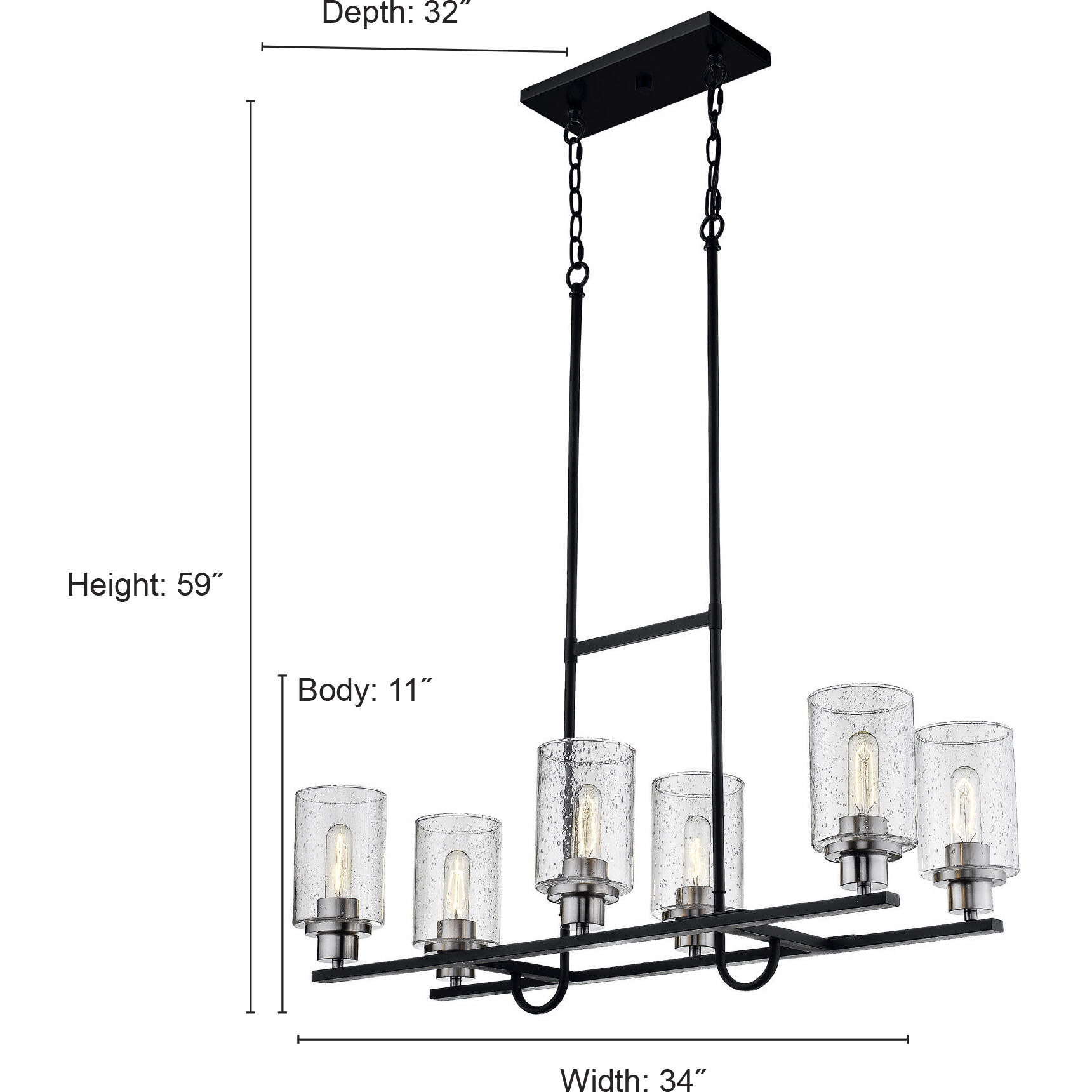 Clifton Island Chandelier Ceiling Light